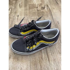 Vans Womens Old Skool Wave Checkerboard Sneaker Shoes Black Raven Multi Lace 9.5